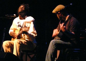 Pape Armand Boye and Clifton Hyde at San Francisco's Palace of Fine Arts